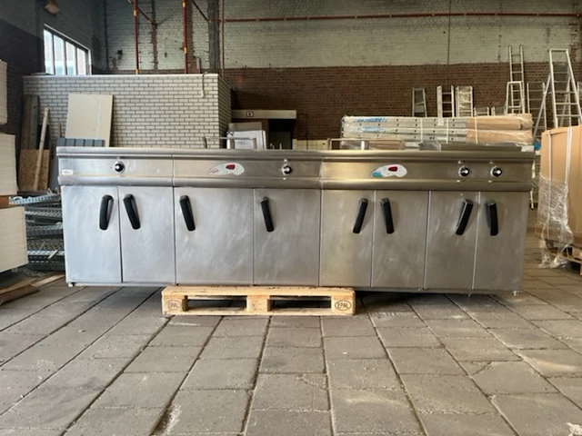 Horeca rvs frituurwand - afbeelding 2 van  9