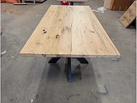Horeca tafel oud eiken epoxy - afbeelding 2 van  6