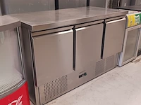 Horeca werkbank, 2x koeling en flessenkoeler, grijs / chroom - afbeelding 2 van  35