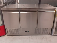 Horeca werkbank, 2x koeling en flessenkoeler, grijs / chroom - afbeelding 3 van  35