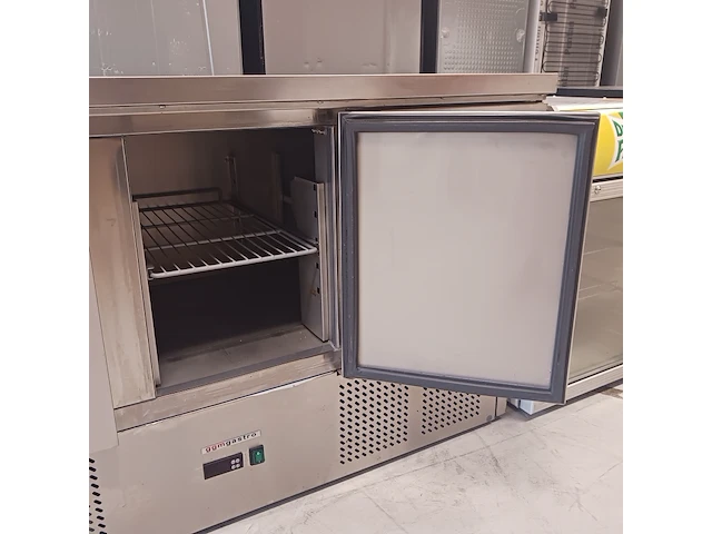 Horeca werkbank, 2x koeling en flessenkoeler, grijs / chroom - afbeelding 7 van  35