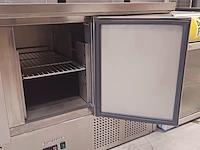 Horeca werkbank, 2x koeling en flessenkoeler, grijs / chroom - afbeelding 7 van  35