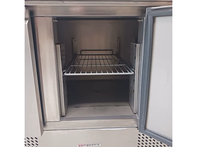 Horeca werkbank, 2x koeling en flessenkoeler, grijs / chroom - afbeelding 8 van  35