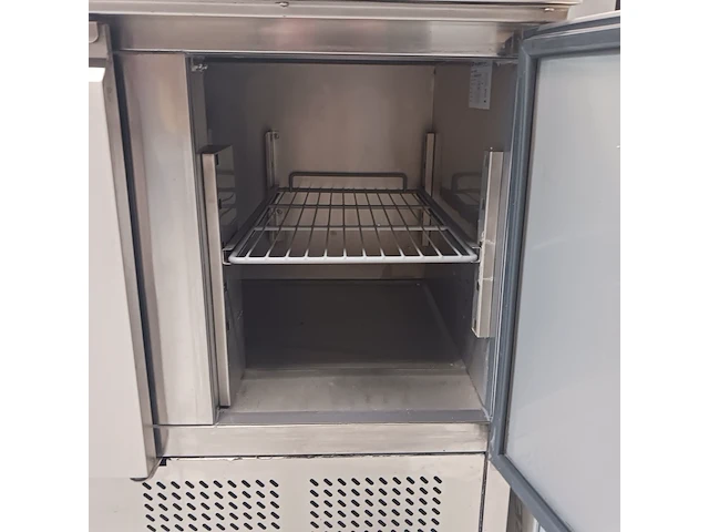 Horeca werkbank, 2x koeling en flessenkoeler, grijs / chroom - afbeelding 10 van  35