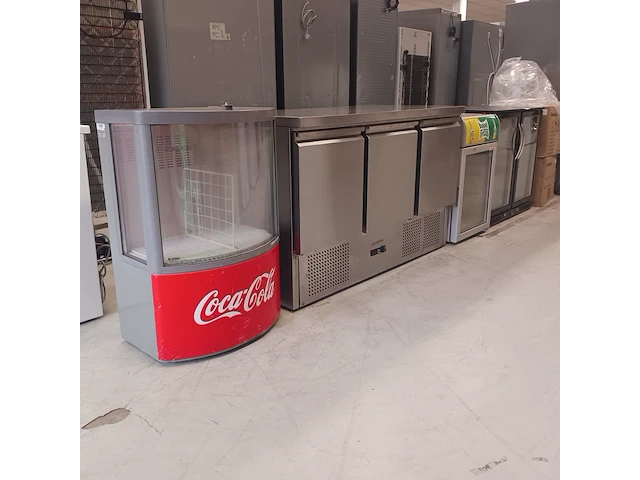 Horeca werkbank, 2x koeling en flessenkoeler, grijs / chroom - afbeelding 1 van  35