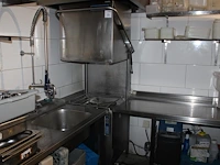 Horecawasmachine rhima wd7 met aan- en afvoertafel met spoelbak, mengkraan en diverse manden. afmetingen to... - afbeelding 4 van  5