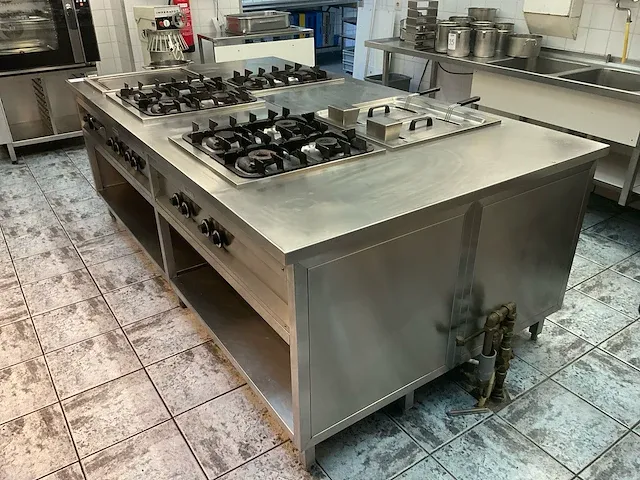 Horequip rvs kookeiland - afbeelding 1 van  15