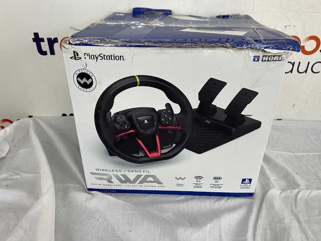 Hori - draadloze apex racing wheel voor playstation®5, playstation®4 en pc - officieel gelicentieerd door sony - afbeelding 2 van  2