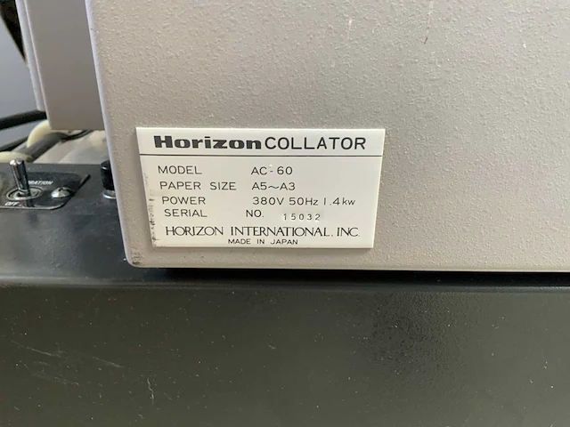 Horizon ac-60 vergaarmachine - afbeelding 6 van  7