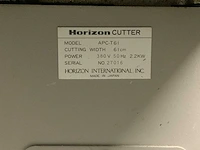 Horizon apc t160 papiersnijmachine met triltafel - afbeelding 7 van  11