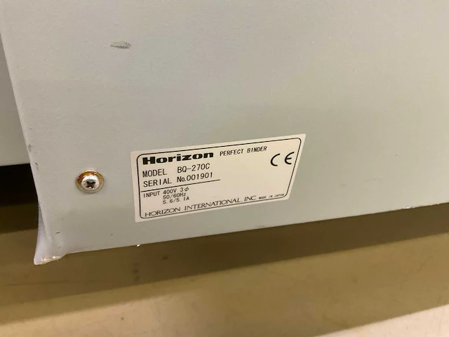 Horizon perfect binder bq-270c lijmbind machine - afbeelding 7 van  15