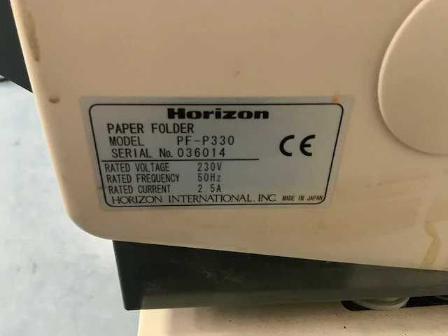 Horizon pf-p330 papiervouwmachine - afbeelding 5 van  5