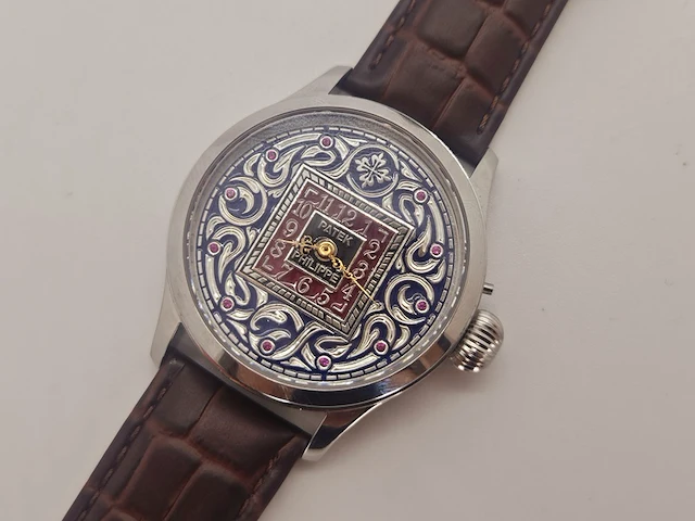 Horloge - antiek patek philippe uurwerk - volledig geserviced - afbeelding 2 van  9