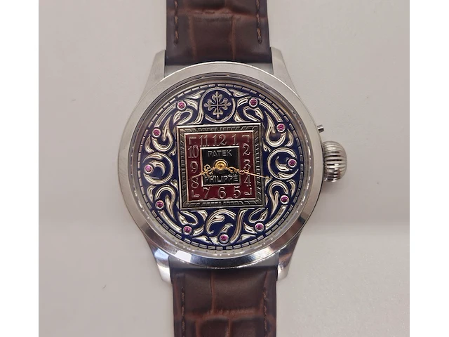 Horloge - antiek patek philippe uurwerk - volledig geserviced - afbeelding 4 van  9