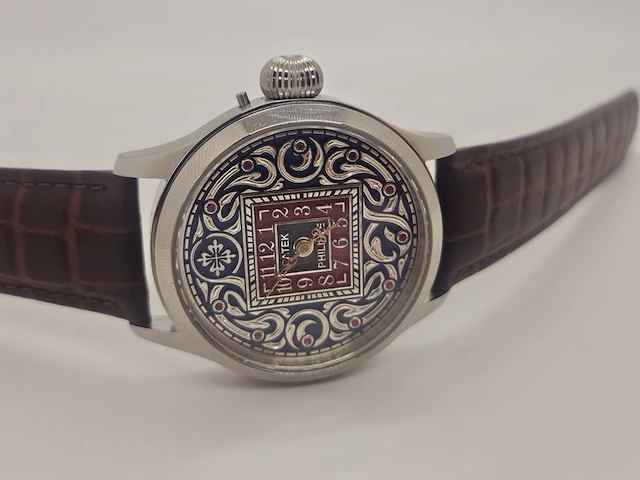 Horloge - antiek patek philippe uurwerk - volledig geserviced - afbeelding 5 van  9