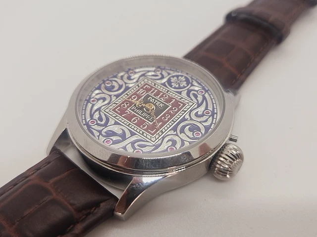Horloge - antiek patek philippe uurwerk - volledig geserviced - afbeelding 6 van  9