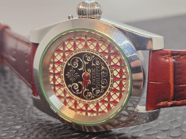 Horloge - antiek patek phillipe uurwerk - volledig geserviced - afbeelding 6 van  12