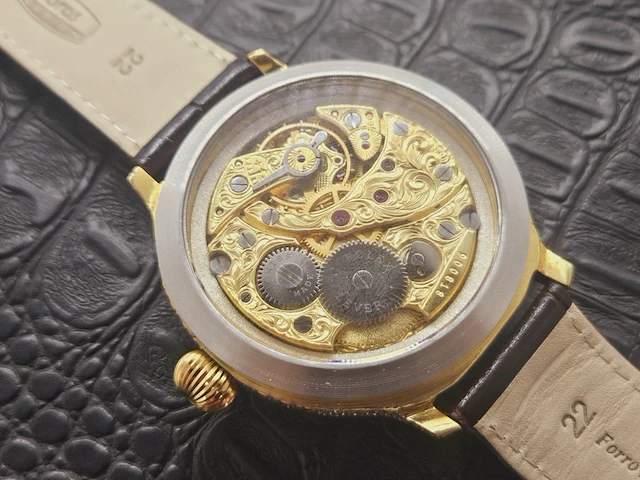 Horloge - antiek rolex uurwerk - volledig geserviced - afbeelding 2 van  13