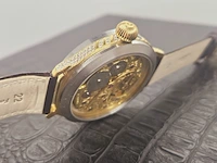 Horloge - antiek rolex uurwerk - volledig geserviced - afbeelding 4 van  13