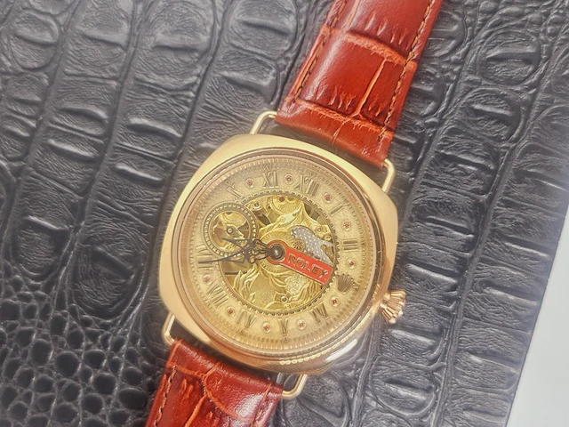 Horloge - antiek rolex uurwerk - volledig geserviced - afbeelding 1 van  10
