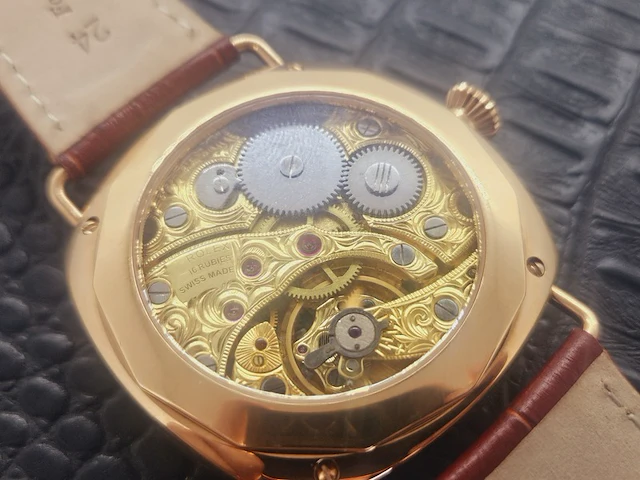 Horloge - antiek rolex uurwerk - volledig geserviced - afbeelding 10 van  10