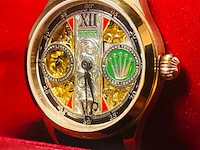 Horloge - antiek rolex uurwerk - volledig geserviced - afbeelding 1 van  5
