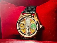 Horloge - antiek rolex uurwerk - volledig geserviced - afbeelding 2 van  5