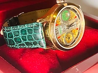 Horloge - antiek rolex uurwerk - volledig geserviced - afbeelding 4 van  5