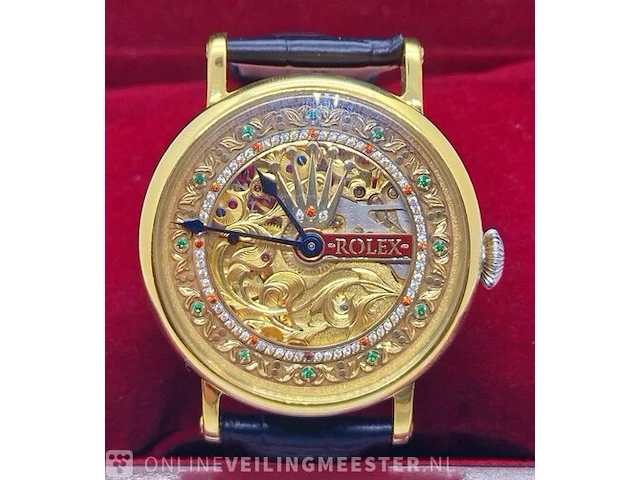 Horloge - antiek rolex uurwerk (1939) - volledig geserviced - afbeelding 1 van  11
