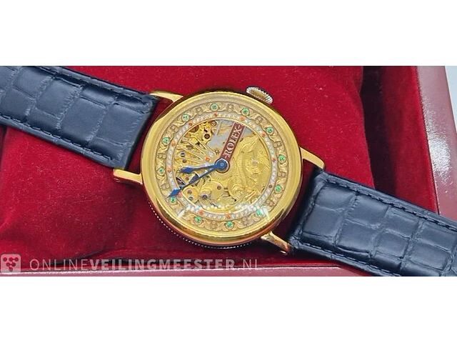 Horloge - antiek rolex uurwerk (1939) - volledig geserviced - afbeelding 4 van  11