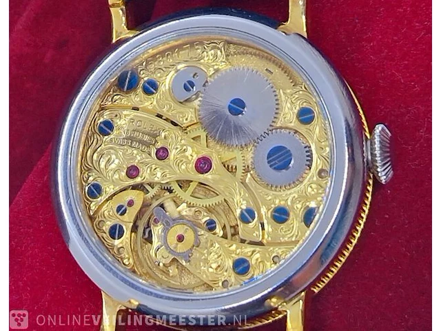 Horloge - antiek rolex uurwerk (1939) - volledig geserviced - afbeelding 8 van  11