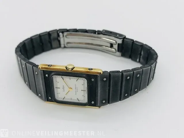 Horloge - baume & mercier leroy - zwitsers tank horloge - afbeelding 4 van  6