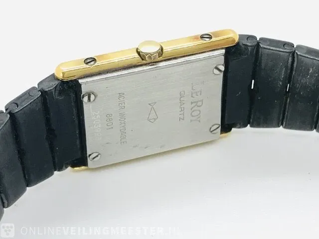 Horloge - baume & mercier leroy - zwitsers tank horloge - afbeelding 6 van  6