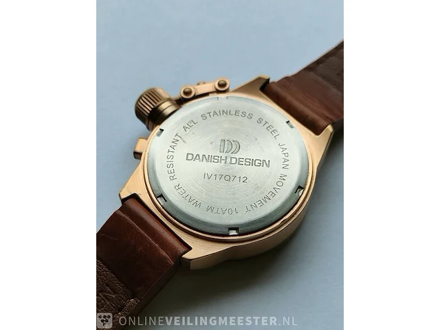 Horloge - danish design chronograaf - duikhorloge - afbeelding 4 van  7