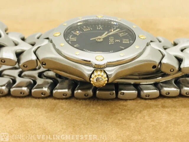 Horloge - ebel sportwave 18kt goud - afbeelding 5 van  8