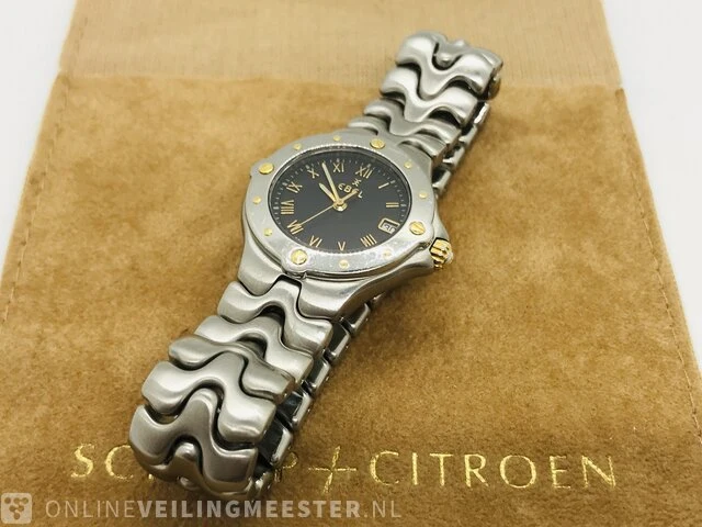 Horloge - ebel sportwave 18kt goud - afbeelding 6 van  8