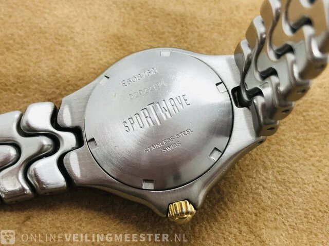 Horloge - ebel sportwave 18kt goud - afbeelding 7 van  8