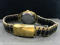Horloge - elsen 23kt goud - met steentjes - afbeelding 5 van  7