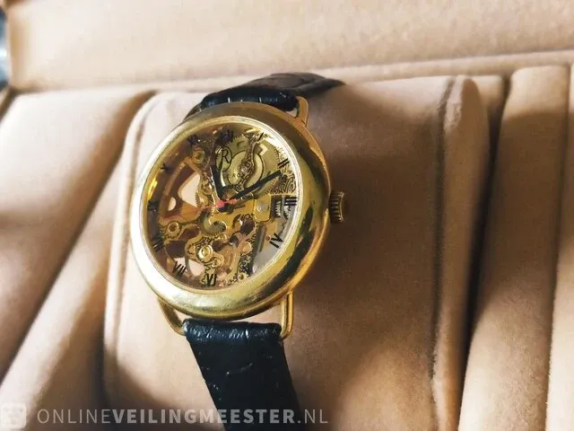 Horloge - julien le roy - skeleton - mechanisch horloge - afbeelding 3 van  6