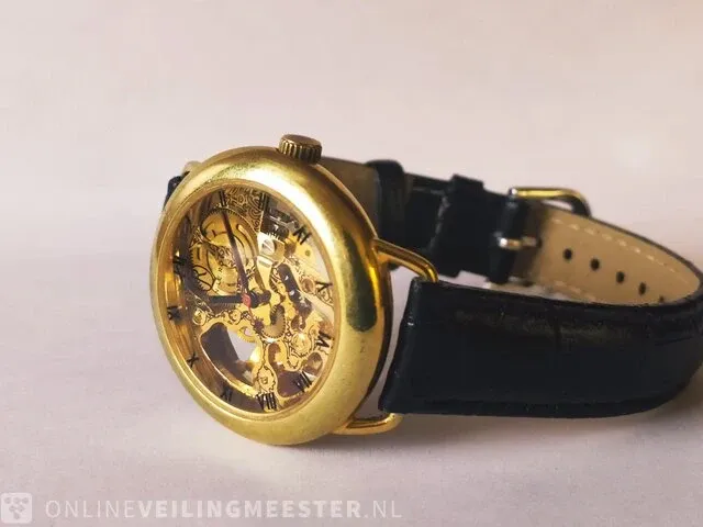 Horloge - julien le roy - skeleton - mechanisch horloge - afbeelding 4 van  6