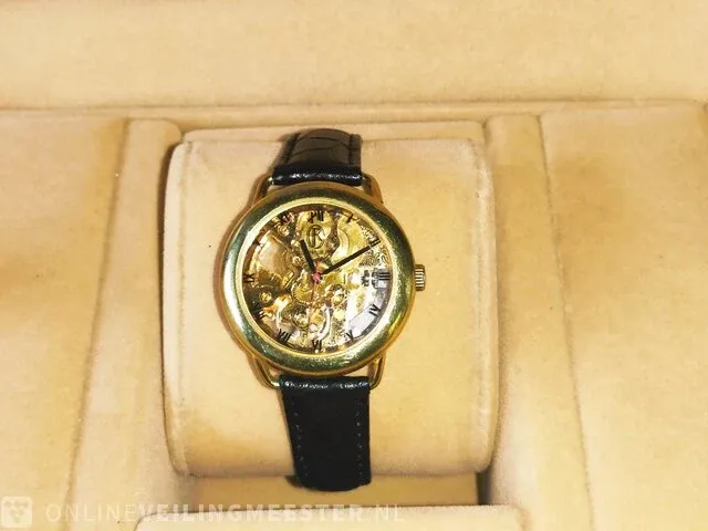 Horloge - julien le roy - skeleton - mechanisch horloge - afbeelding 6 van  6