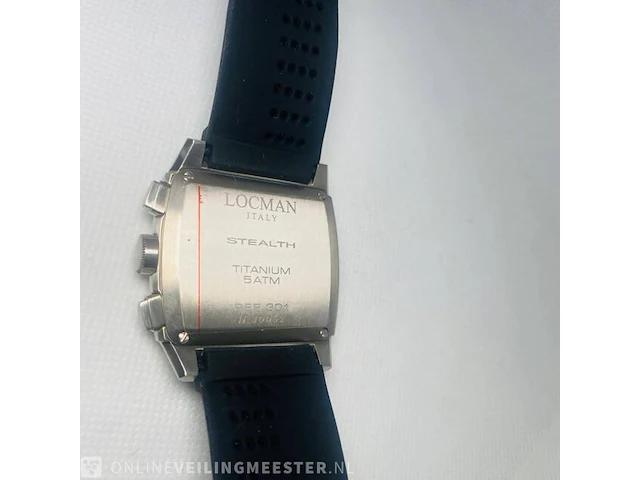 Horloge - locman italy - stealth v chronograph - titanium - afbeelding 4 van  9