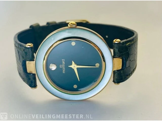 Horloge - monnard - dresswatch met opale bezel - afbeelding 1 van  7