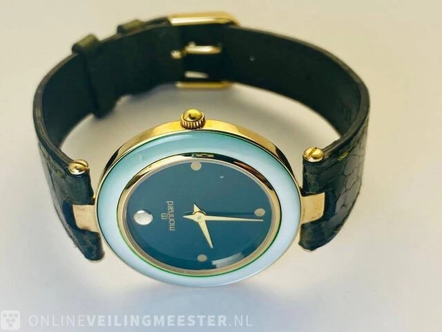 Horloge - monnard - dresswatch met opale bezel - afbeelding 5 van  7