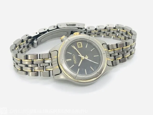 Horloge - seiko kinetic titanium - sq100 serie - afbeelding 1 van  6