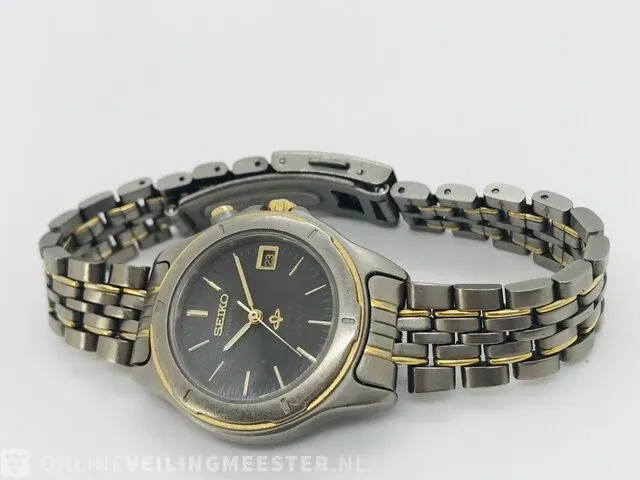 Horloge - seiko kinetic titanium - sq100 serie - afbeelding 3 van  6