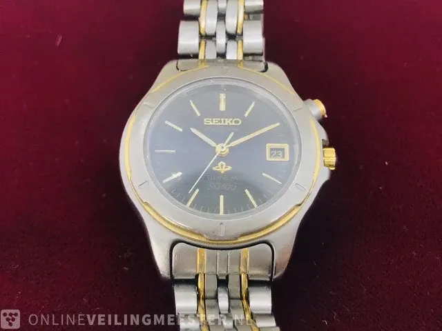 Horloge - seiko kinetic titanium - sq100 serie - afbeelding 5 van  6