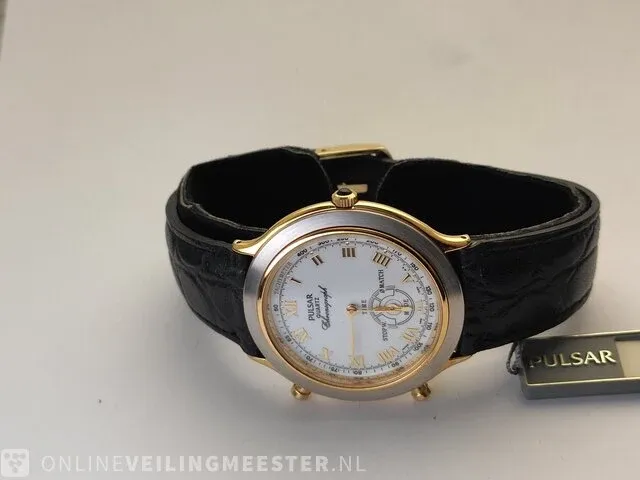 Horloge - seiko pulsar bullhead chronograph - afbeelding 3 van  5