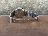 Horloge, bvlgari, bulgari chronograaf, staal, 2010+ - afbeelding 8 van  9