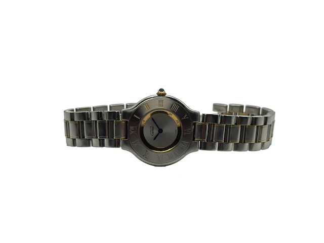 Horloge, cartier, 1330, goud/staal, 2000+ - afbeelding 2 van  8